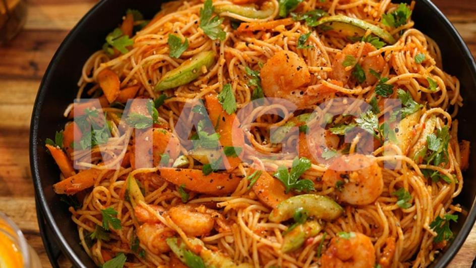 Spaghetti aux crevettes