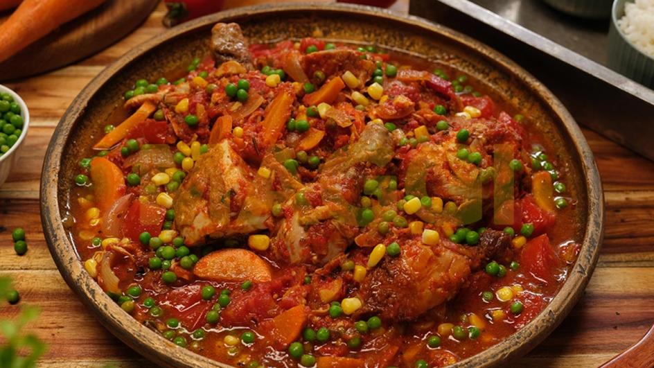 Ragoût de tomate aux legumes épicés