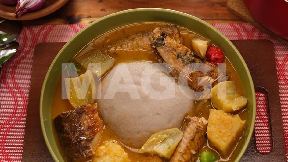Mélange de tubercules en soupe légère