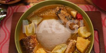Mélange de tubercules en soupe légère