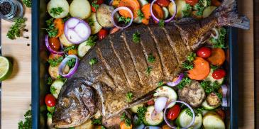 Poisson au four