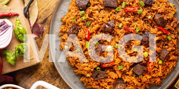 JOLLOF A LA VIANDE DE BOEUF